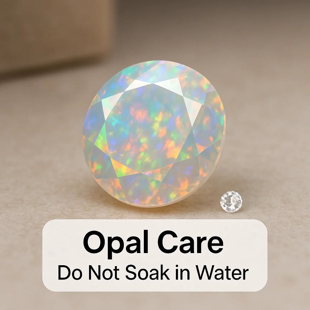 Opal Care Do Not Soak in Water