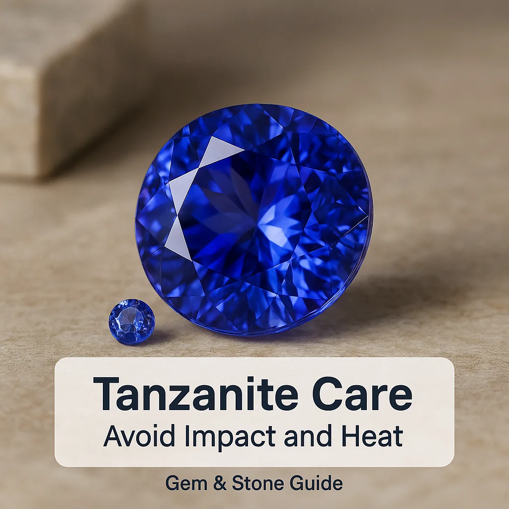Tanzanite Care Avoid Impact and Heat