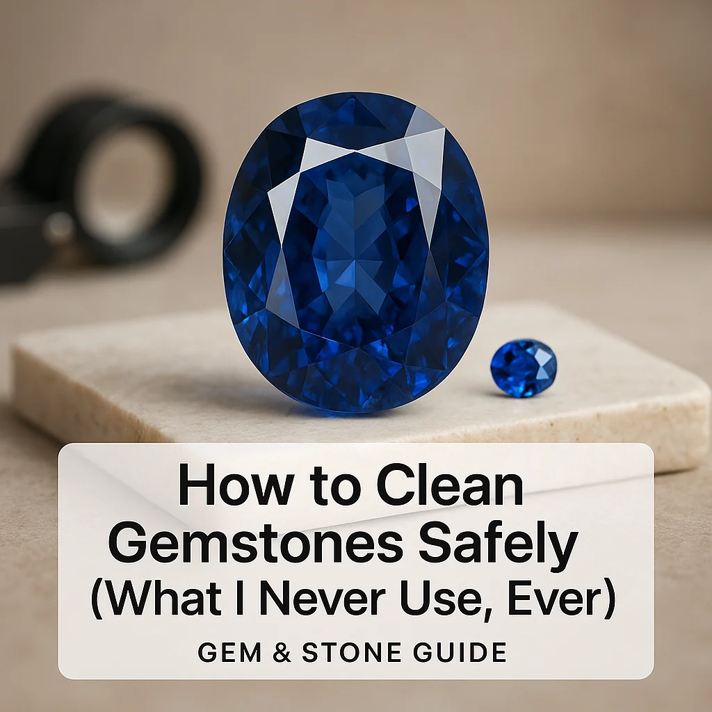 How to Clean Gemstones Safely (What I Never Use, Ever)